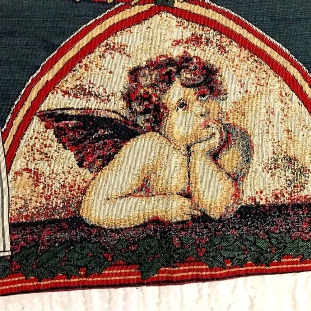 Angels Christmas Tapestry Table Runner